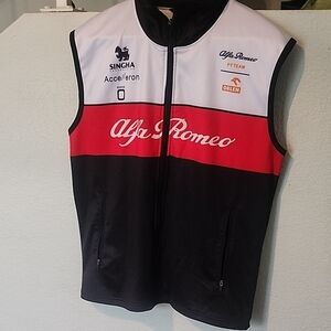 Alfa Romeo Mens  Black and Red Vest